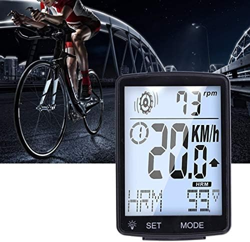Speedômetro de bicicleta dauerhaft, processamento fino desgaste resistindo ao odômetro de ciclismo ABS LEITURA CLARA
