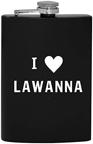 I Heart Love Lawanna - 8oz de quadril de quadril bebendo Alcool