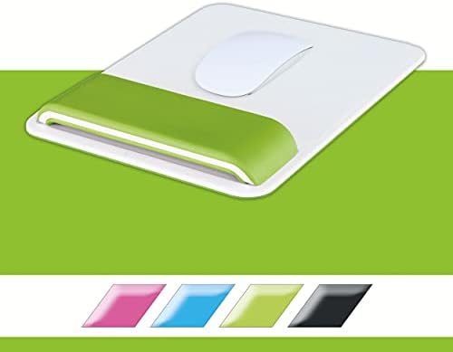 Leitz ergo wow mouse pad com descanso de pulso ajustável, verde
