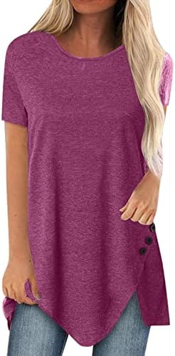 Camisas de verão para mulheres Spring Tops Womens 2023 G-decote em V Mulheres femininas curtas Mulheres t Tunic Tops Spring Spring