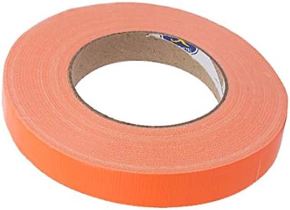 X-Dree Orange Fita adesiva de pano de pano de pano de pano de 0,8 polegadas de 164 pés (cinta adesiva de tela adesiva fuerte de un solo lado, Naranja, 0,8 pulgadas de ancho, 164 tortas de longitud