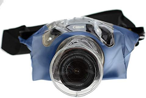 Navitech Blue DSLR SLR Propertável Habitação Subaquática Caice/Capa Bolsa Saco seco compatível com a Nikon D3500