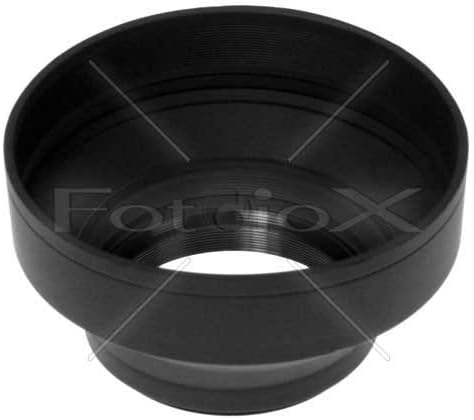 Fotodiox 3 seções de lente de borracha Capuz, sombra solar, 52 mm