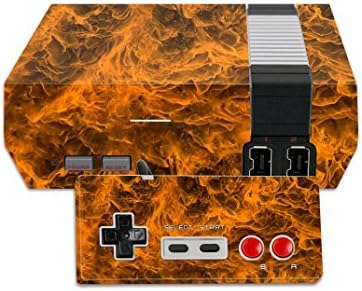 MightySkins Skin Compatível com Nintendo NES Classic Edition Wrap Cober Skins Burning Up
