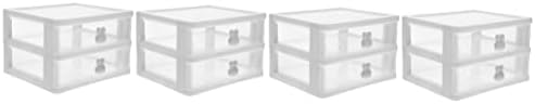 ABAODAM 4PCS Desktop Storage Box Clear Organizer Box Plastic Organizer Caso Mini Armazenamento Caixa de Armazenamento