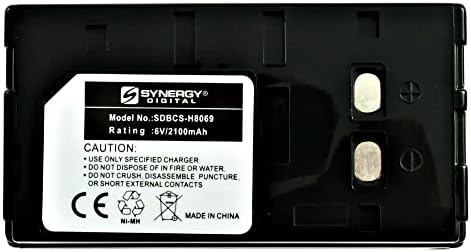 Bateria de câmera digital de sinergia, compatível com câmera de vídeo RCA CC188, ultra alta capacidade, substituição da bateria da