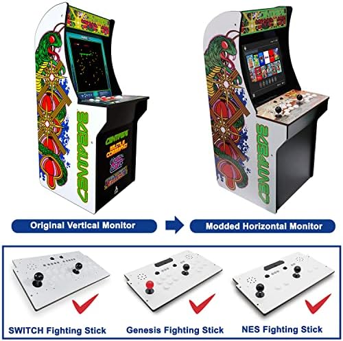 Montagem do monitor de jogos INTEC para Machine de Arcade Centopéia/Para Máquina de Arcade Galaga/para Pac-Man/para Máquina de Arcade Invaders Space Invaders