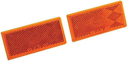 Reese TowPower 73887 Amber Rasting Rettangular Reflector retangular, 2 pacote