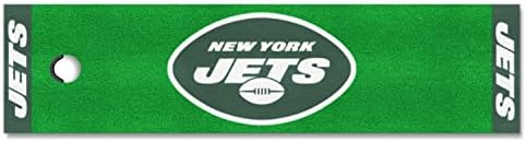 Fanmats NFL New York Jets Nylon Face Putting Green Mat, 18 x72