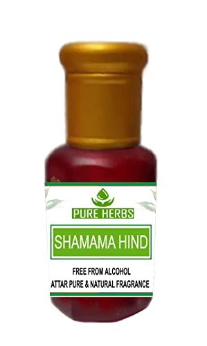Ervas puras shamama hind Attar livre de álcool para unissex, adequado para ocasiões, festas e usos diários 10ml