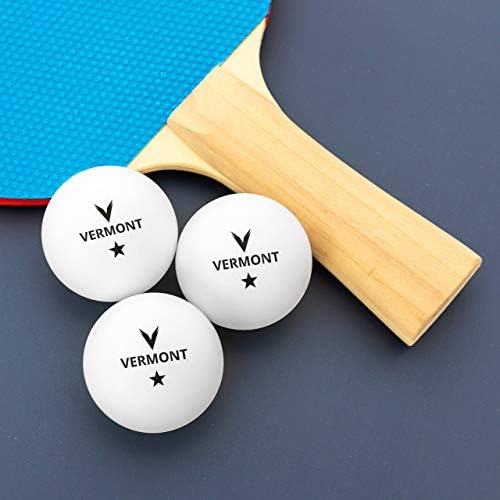 Bolas de tênis de mesa de Vermont | Bolas de pingue -pongue brancas ópticas | Pacotes de bola de tênis de mesa de 1, 2 e 3 estrelas