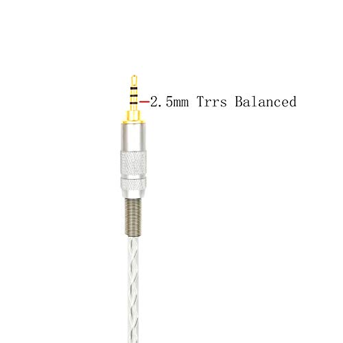Newfantasia HiFi Cable 2,5 mm TRRs Balanced macho a dual conector de 3,5 mm compatível com Hifiman Sundara, Ananda, Arya Headphones