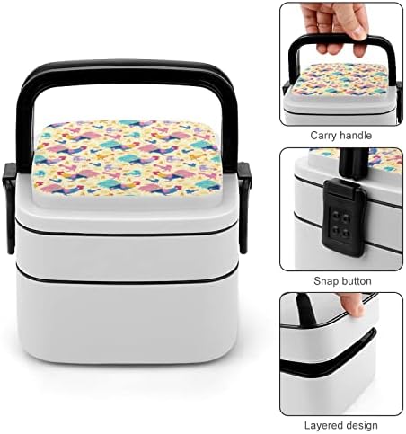 Colorido ROOOSTER DUPLO PAPHELABLE BENTO LURMA LUMCO RECIMENTO REMANHO COM ATUMANTE DE UTENSIL PARA DINA