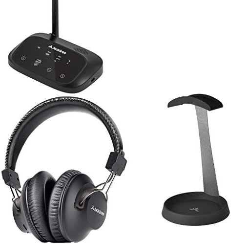 Avantree HT5009 & HS102, pacote - fones de ouvido sem fio para a TV com transmissor Bluetooth, sem atraso de áudio, alcance