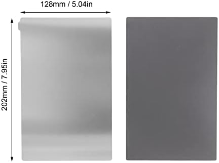 Placa de aço de mola magnética FTVogue, plataforma de aço flexível para impressora SLA e DLP 3D, base magnética, 202 x