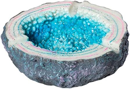 Projeto de pedra de cristal azul colorido 4,25 cinzeiro