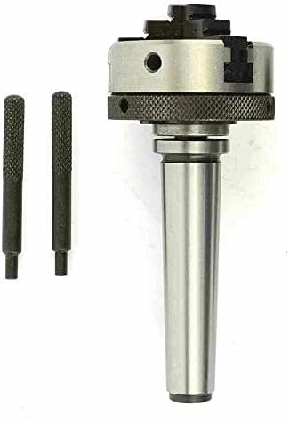 R&D 50mm 3 JAW Mini Scroll Chuck com MT2 Montagem Shank 3/8 Drawbar rosqueado 12 x 1