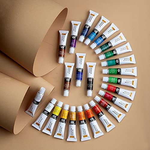 Royal & Langnickel Gou24 Gouache Color Artist Tube Paint, 12ml, 24-Pack, 12 contagem, 24 pacote
