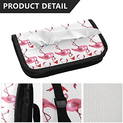 Holdrech Holiday-Flamingos-Xas-Gifts Distribuidor de Tecidos Holidayingos Dispensador de Teclado Backseat Tissue Caso