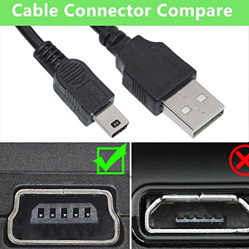 ToEAsor Substituição USB Data Transfer Cable Cabel Compatível com PowerShot EOS DSLR Câmeras e Camcorders