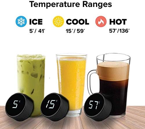 NA Térmoma térmica de aço inoxidável, temperatura inteligente Direcionar garrafa de água, térmicos de café de isolamento