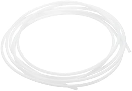 Tubo de tubo isolado por mangueira de tubulação de PTFE de rebocador, [para filamentos 3D impressora] -1,5mmidx3mmodx6.6ft/branco/1