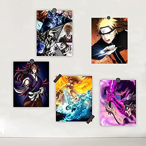 Distante de papel de parede de mangá de mangá multicolor Poster para DIY Anime Collection Collection Collage Kit Pictures para decoração