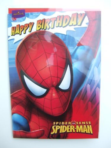 Cartão de aniversário do Homem-Aranha por Hallmark
