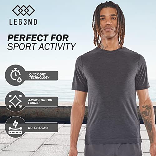 Camisas de treino para homens - 3 pacote de camisetas secas para homens, camisas atléticas para homens