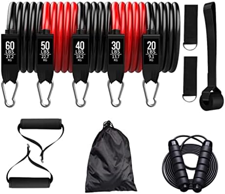 Xxxdxdp 11 pcs/conjunto bandas de resistência de látex Men Treinamento de fitness Belt Yoga Pull Rope Gym Equipment TUBE ELÁSTIC