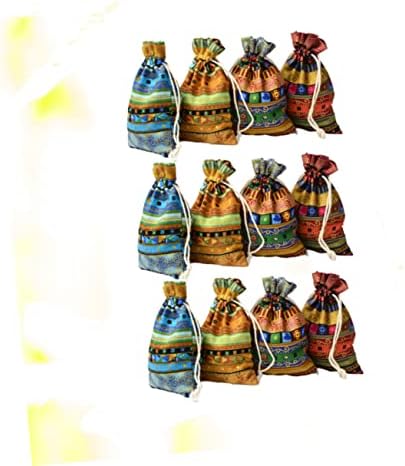 ABAODAM 12PCS CLOGONS FESTO DE CORDONO DE CULTOM BAGAS RETRO GEST CASAMENTO FAVOR DE PROMUTAMENTO DE DURTO EXTRABILIDADE Ethnic For Candy Jewelry Presente Biscoitos Egípcios Estilo