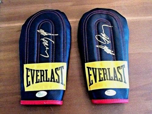 Gerry Cooney Boxing Pesado assinado Auto VTG Everlast Speed ​​Bag Luvas JSA - luvas de boxe autografadas