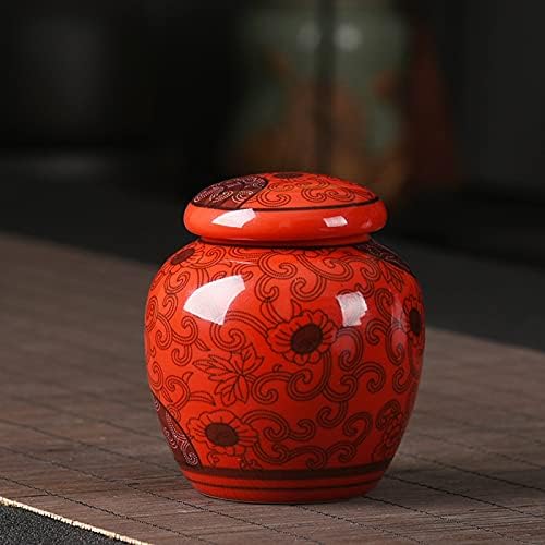 RAHYMA WEIPING - Pequeno cerâmica de lembrança urna mini urna de pet small cerâmica cinzas funerárias caixa compartilhando urna