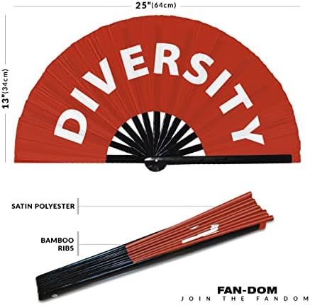 Diversidade do ventilador manual Bambu dobrável Circuito Fã da mão Fan Funny Pride LGBT GAG PALAVRAS SANG SANG DECLOMENTE