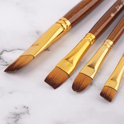 10pcs Nylon Hair Watercolor pinting Brushes Desen Style Style Oil Acrílico Arte de Arte de Arte