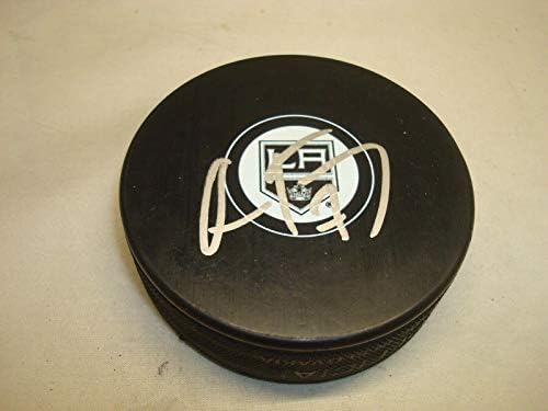 Oscar Fantenberg assinou o Puck de Hóquei de Los Angeles Kings autografado 1a - Pucks autografados da NHL