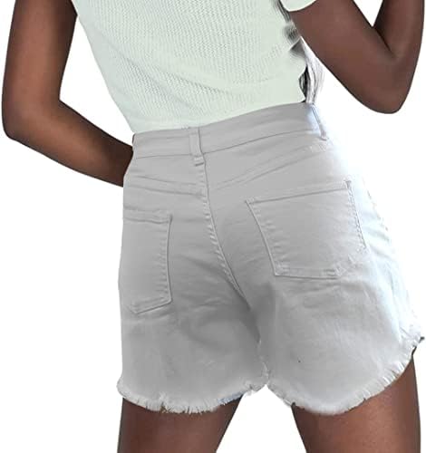 Neyouqe feminino cruzamento crossover moda jeans shorts de jeans curtos de cintura curta