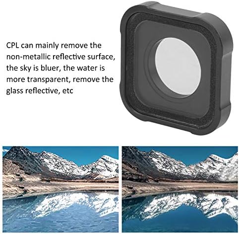 Filtro de lente CPL, lente CPL Filtro Câmera de movimento de vidro óptico Lens de proteção Tampa de proteção contra