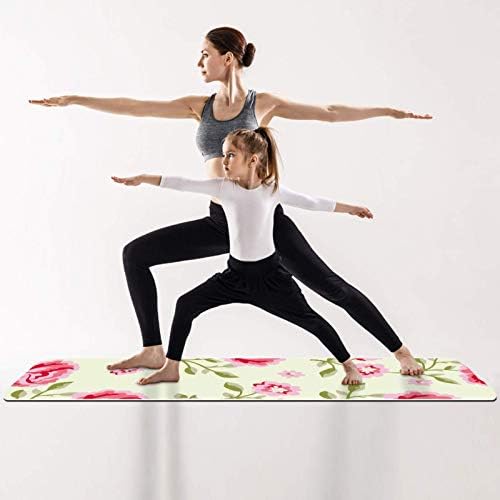 Flores unicey Patternyoga tapetes de ioga sem escorregões grossos para mulheres e meninas exercícios de tape