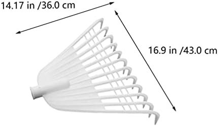 Happyyami Nivelamento de gramado Ancho de ancinho a rake 2pcs largo de dente largo ancinho de ancinho de araço de