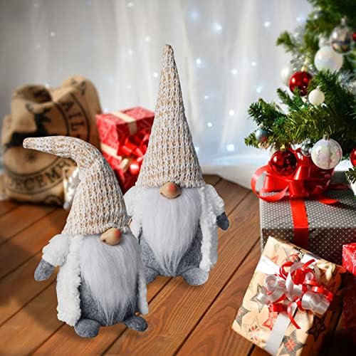 Gnomos de Natal férias gnome feito artesanal sueco tomte, ornamentos de decoração de elfos de Natal, graças a dar presentes