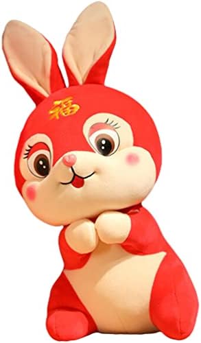 Tofficu Kids Toys 2023 Rabbit Plush Toy Ano da boneca Rabbit Bunny Bunny Zodiac Doll Rabbit Mascot Sofá Pillow para o ano novo