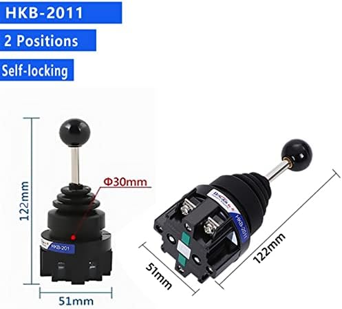 Zaahh 1pcs Tamanho da mangueira 30mm Monolever Cruzador Cruzador Mestre Cúpula Joystick Switch Cross-Retret Auto-bloqueio 2No 4NO