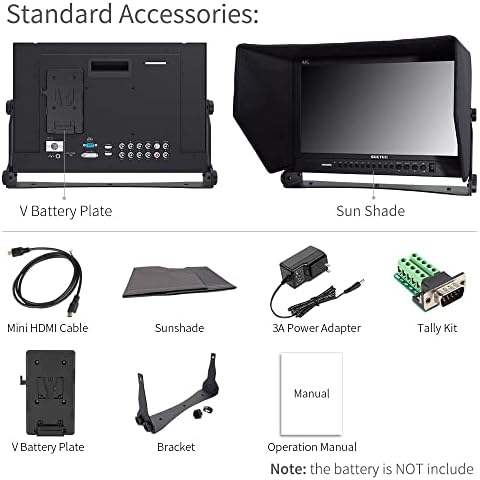 SEETEC P173-9HSD 17,3 polegadas 1920x1080 Monitor de desktop para monitoramento de LCD de transmissão com 3G-SDI HDMI AV YPBPR