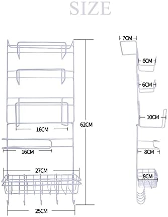 Doubao Kitchen Multifunction Refrigerator Shelf Space economizador de geladeira lateral armazenamento de parede suspensa portador grande