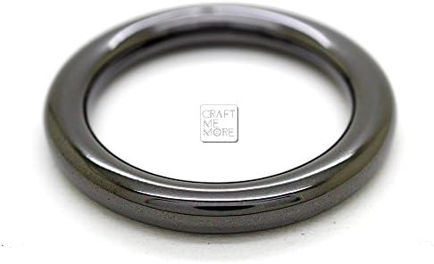 Craftmemore 4pcs o anel forte fivela de loop de círculo de metal de metal para bolsa de colarinho de colarinho de colar