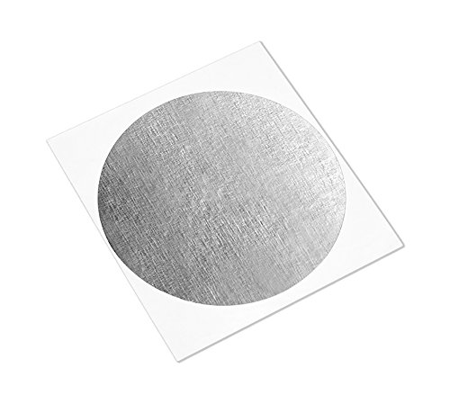 3m 431 prata alta temperatura aço inoxidável/fita adesiva de adesivo acrílico, círculos de 1,625 de diâmetro