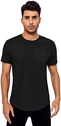 Camisetas musculares masculinas de manga curta V trepadeira de malha de pescoço camisetas camisetas