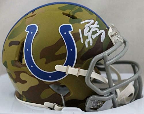 Peyton Manning assinou Indianapolis Colts Camar Speed ​​Mini Capacete - Fanáticos Auth - Mini capacetes autografados da NFL