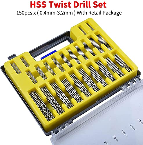 Bits de perfuração de aço kit de broca de torção de micro bits kit pequeno precisão HSS Power Drill Drill Bit Craft Hole